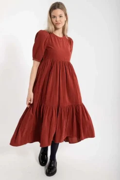 Danejuli Cord Dress Old Rose