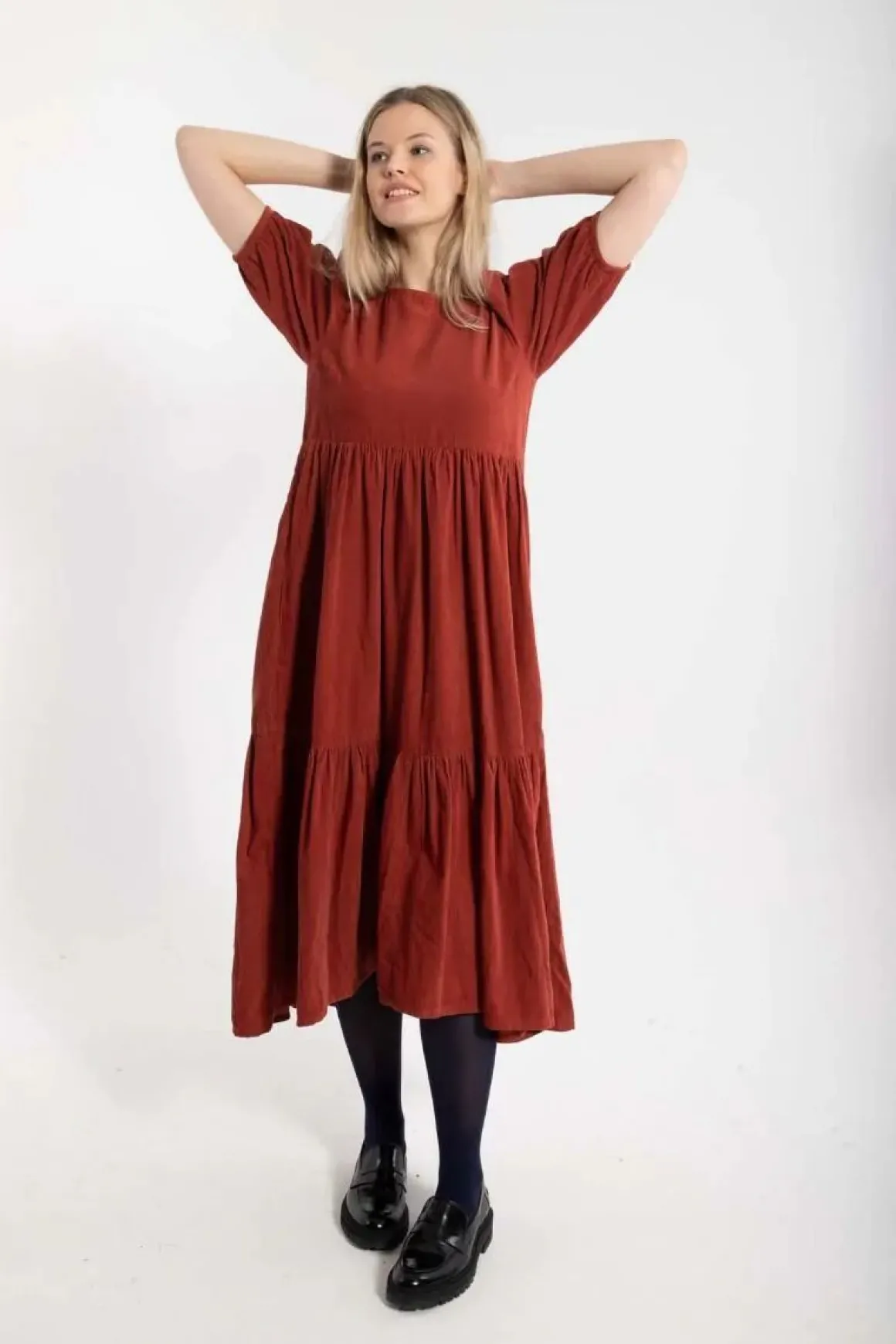 Danejuli Cord Dress Old Rose