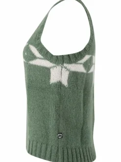 Daneklaksvik Flakes Vest Lt Khaki/Chalk
