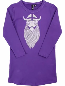 Danekvik Sweater Dress Purple Glitter Freja