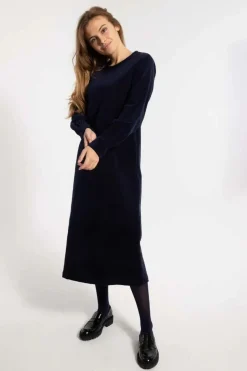 Danelegance Cord Stretch Dress Marine