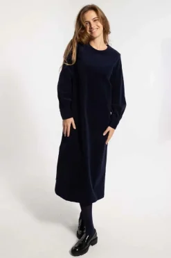 Danelegance Cord Stretch Dress Marine