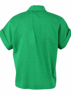 Danelena Cotton Dot Shirt Green