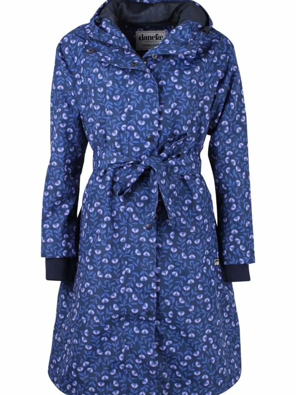 Danelisabeth Raincoat Navy/Lilac Fleurie