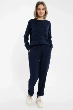 Daneliseleje Heavy Cloth Pants Dark Navy