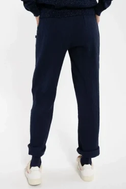 Daneliseleje Heavy Cloth Pants Dark Navy
