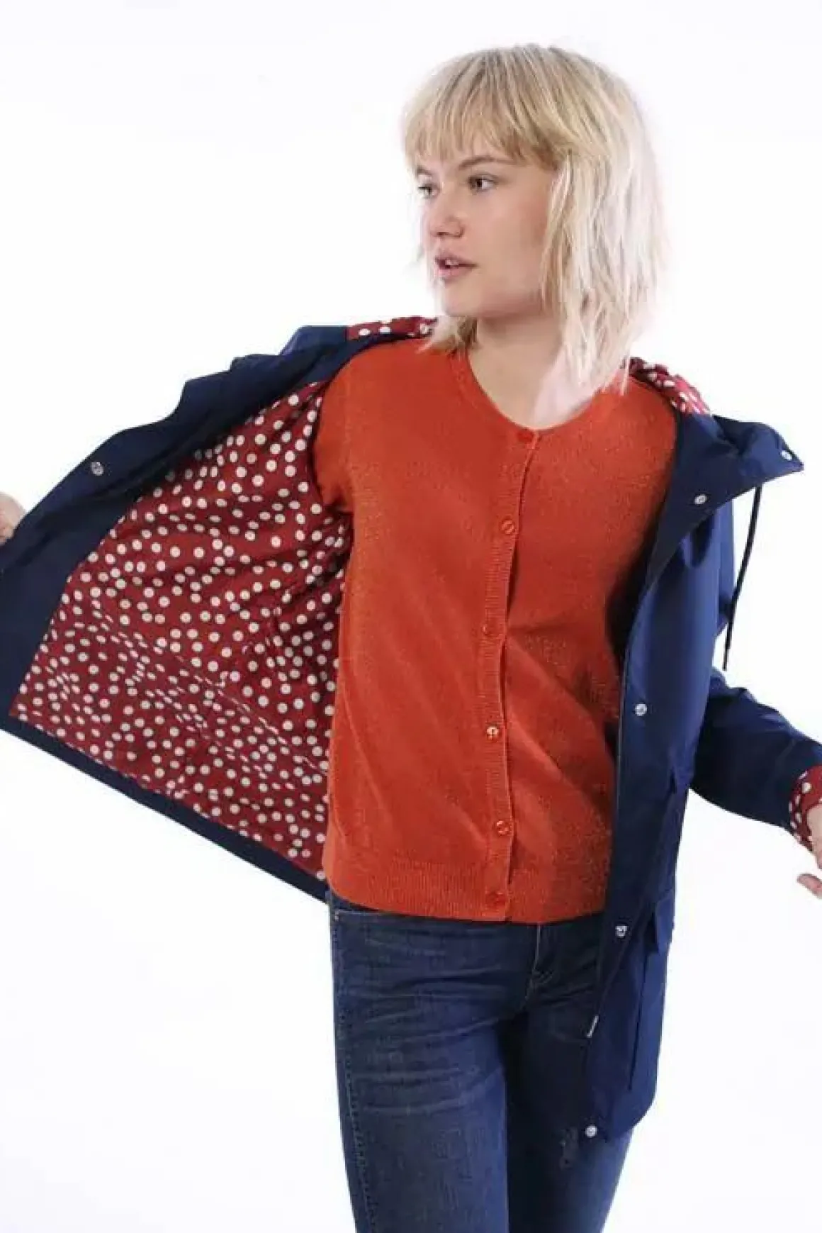 Danelotta Rain Coat Navy