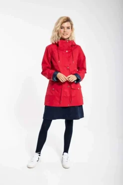 Danelotta Rain Coat Red