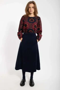 Danelouise Print Shirt Beige Rose/Navy Power Flower