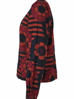 Danelouise Print Shirt Beige Rose/Navy Power Flower