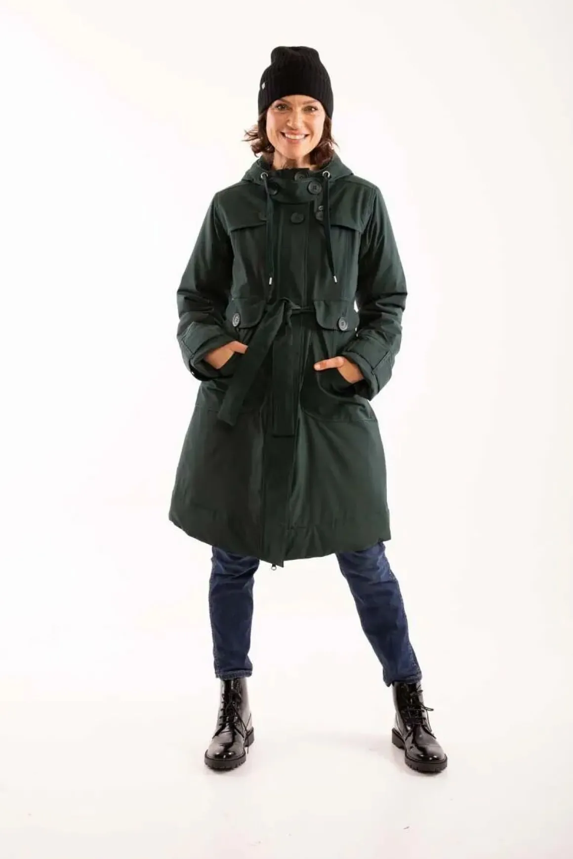 Danelse Stretch Winter Jacket Black Green