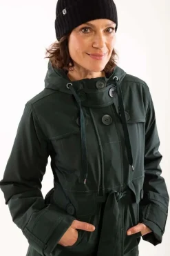 Danelse Stretch Winter Jacket Black Green