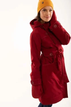 Danelse Stretch Winter Jacket Dark Red