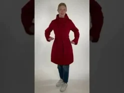 Danelse Stretch Winter Jacket Dark Red