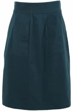 Danemaren Poplin Skirt Dark Duck
