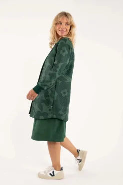 Danemaude Thermo Coat Dark Khaki/Rover Khaki Boom Bloom