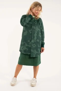 Danemaude Thermo Coat Dark Khaki/Rover Khaki Boom Bloom