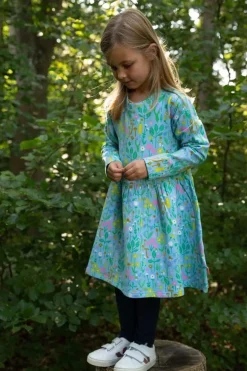 Danemerete Dress Light Blue Botanical