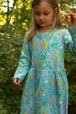Danemerete Dress Light Blue Botanical