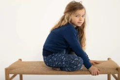 Danemerle Hole Knit Cardigan Navy