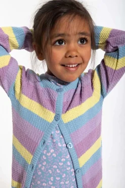 Danemerle Pearl Cardigan Lt Lilac / Pale Yellow