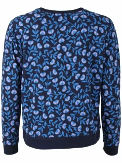 Danemoster Sweat Navy/Blue Fleurie