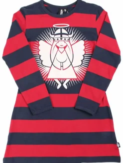 Danenanna Dress Dk Red/Dk Navy Angel Freja