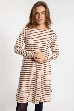 Danenassau Dress Chalk/Red Wine