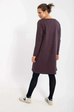Danenassau Dress Marine/Brick