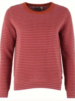 Danepearly 3D Crotchet Knit Sweater Rust/Old Rose