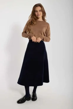 Danepearly Glitter Sweater Beige Rose W. Gold Glitter