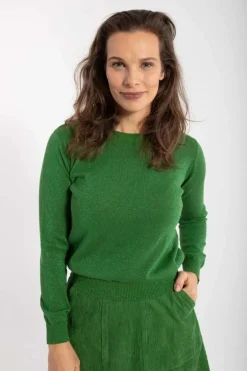 Danepearly Glitter Sweater Fall Jungle W. Green Glitter