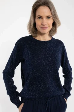 Danepearly Glitter Sweater Dk Navy Glitter