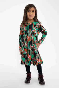 Danepopsicle Interlock Dress Black Flowforest