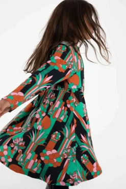Danepopsicle Interlock Dress Black Flowforest