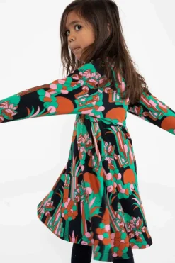 Danepopsicle Interlock Dress Black Flowforest