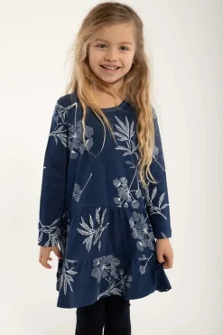 Danepopsicle Viscose Dress Dk Navy/Chalk Hemlock