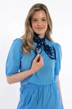 Daneprosecco Cotton Dot Shirt Ice Blue