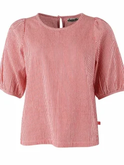 Daneprosecco Searsucker Shirt Bright Red/Chalk