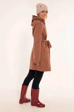 Danerainlover Raincoat Beige Rose