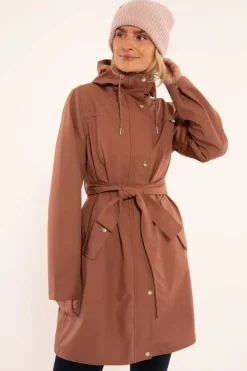 Danerainlover Raincoat Beige Rose