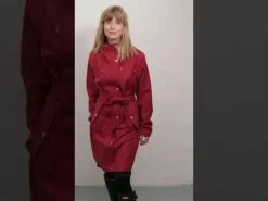 Danerainlover Raincoat Dark Red