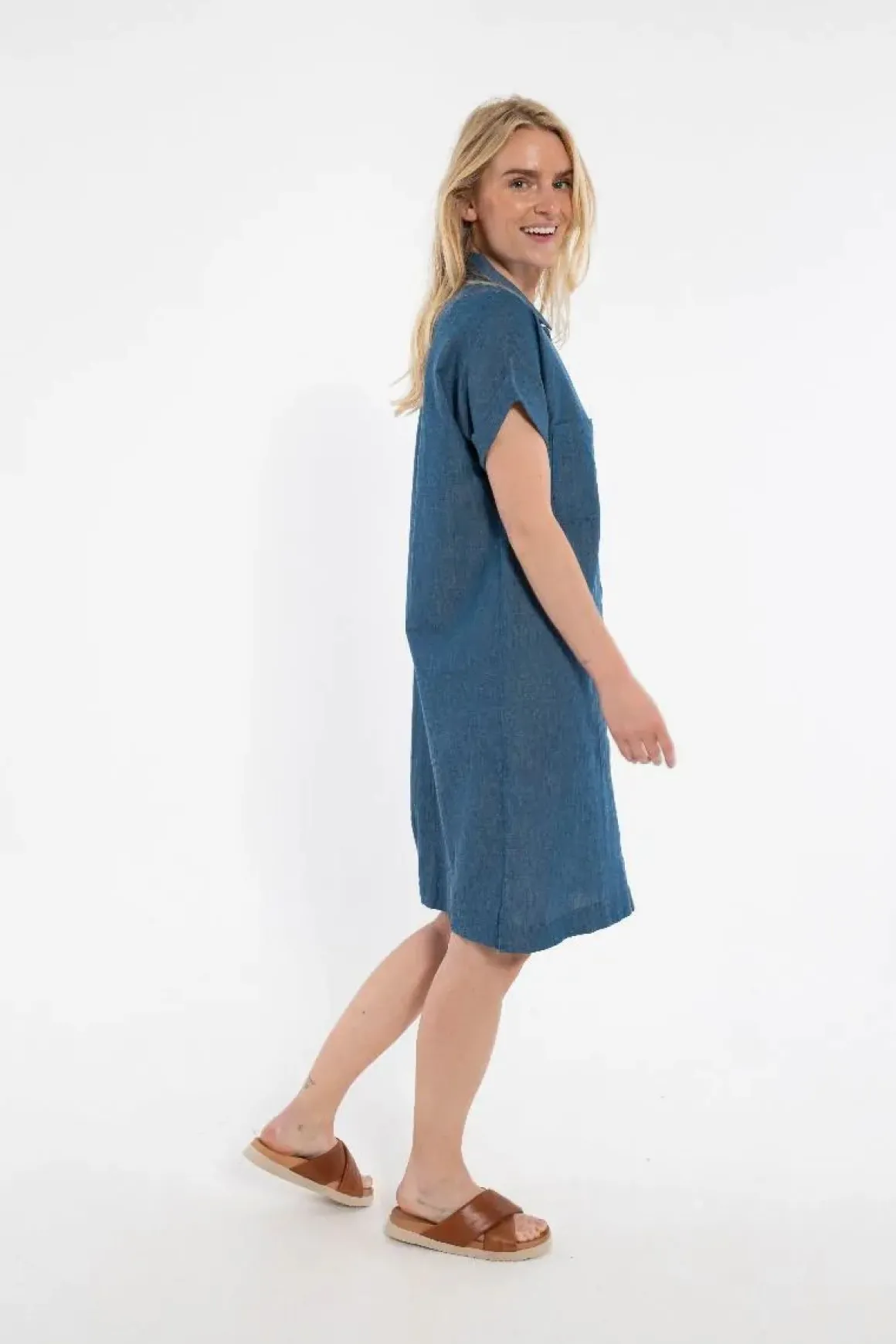 Danerrand Chambrey Dress Dk Indigo