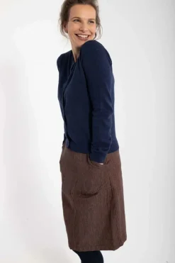 Danesaga Hole Knit Cardigan Dk Navy