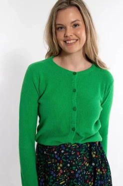 Danesaga Pearl Knit Cardigan Green