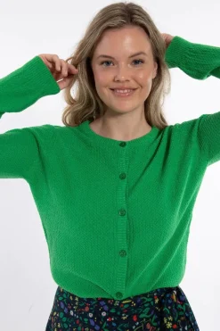 Danesaga Pearl Knit Cardigan Green