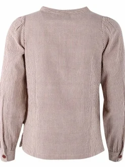 Danesanna Poplin Shirt Brick/Chalk