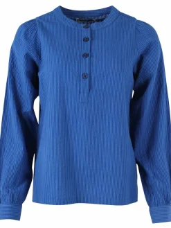 Danesanna Searsucker Shirt Deep Marine/Klein Blue