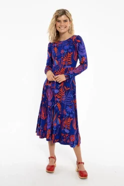 Danesigrid Viscose Dress Deep Marine Walkabout