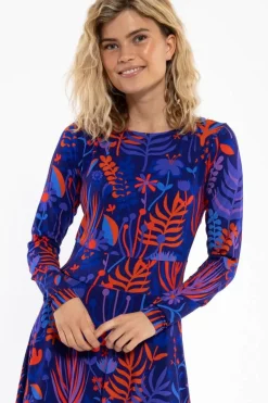 Danesigrid Viscose Dress Deep Marine Walkabout